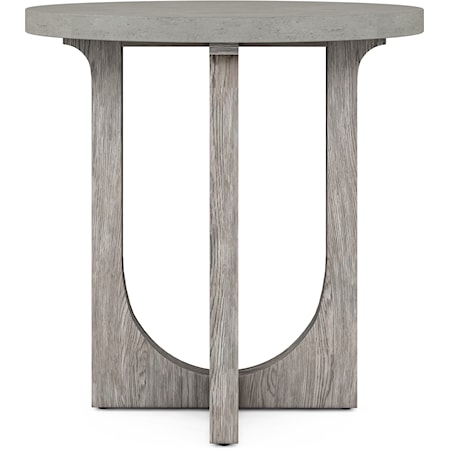 Contemporary Round Chairside Table