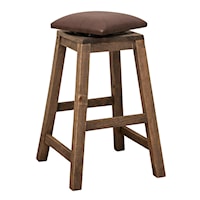 Rustic 30" Swivel Stool for Counter Height Table