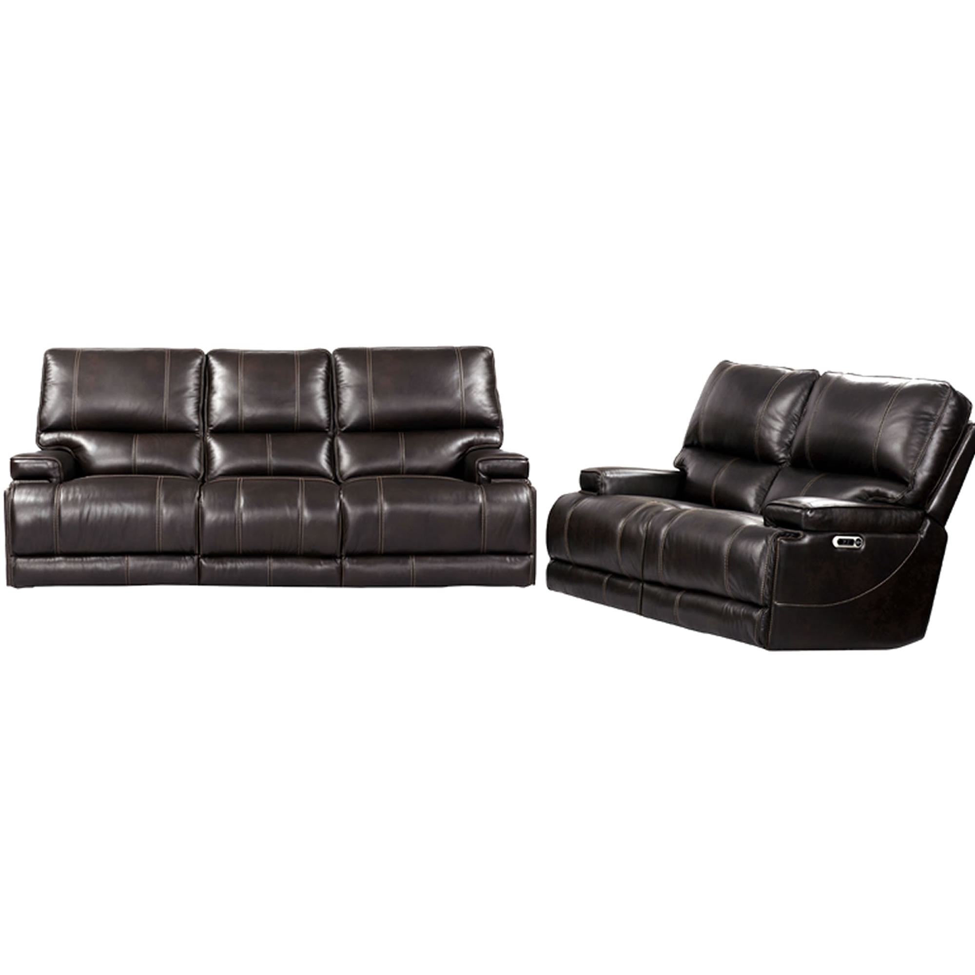 Power Reclining Sofa and Loveseat Set