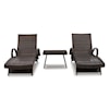 Benchcraft Kantana 3-Piece Chaise and End Table Set