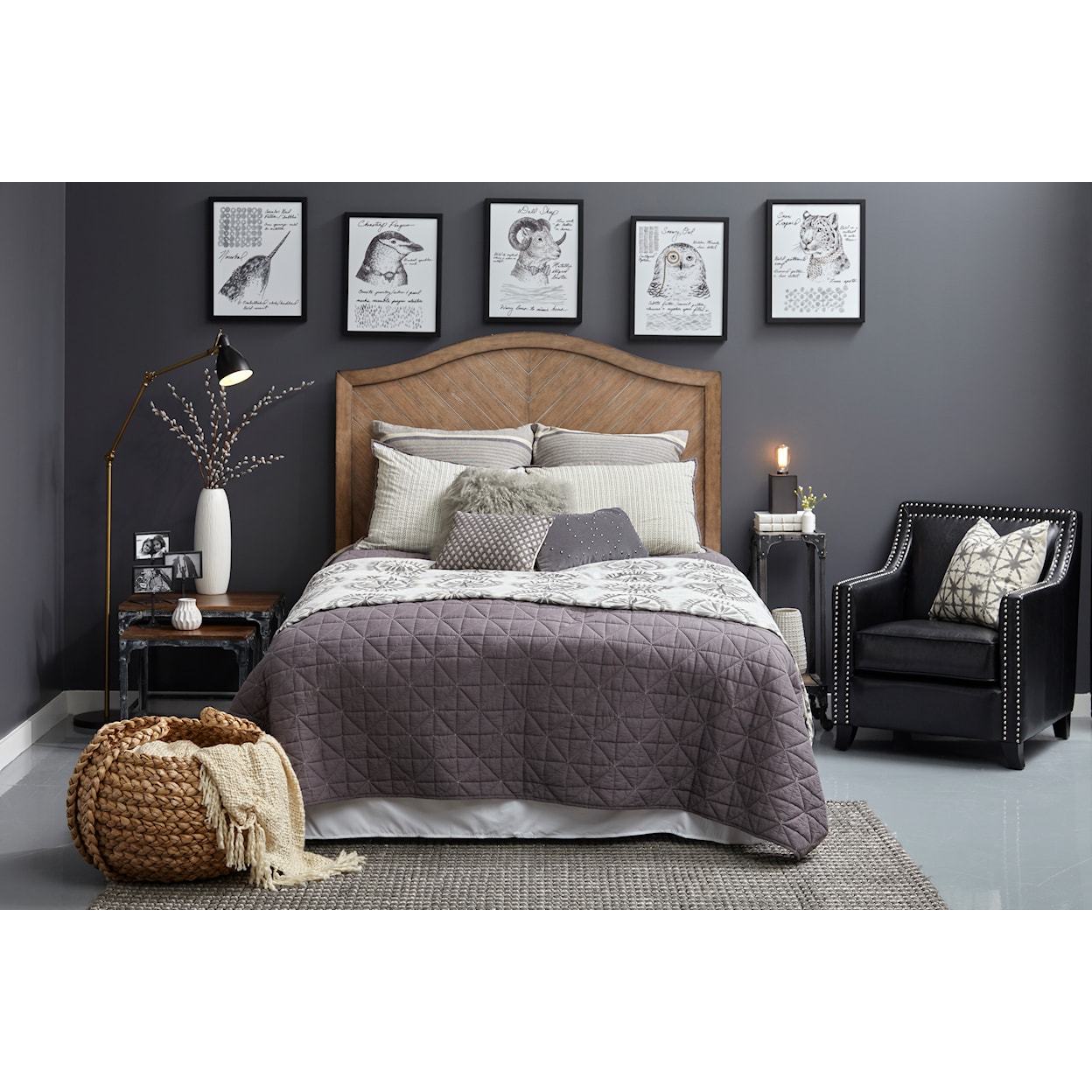 Accentrics Home Fashion Beds Queen Wood Headboard