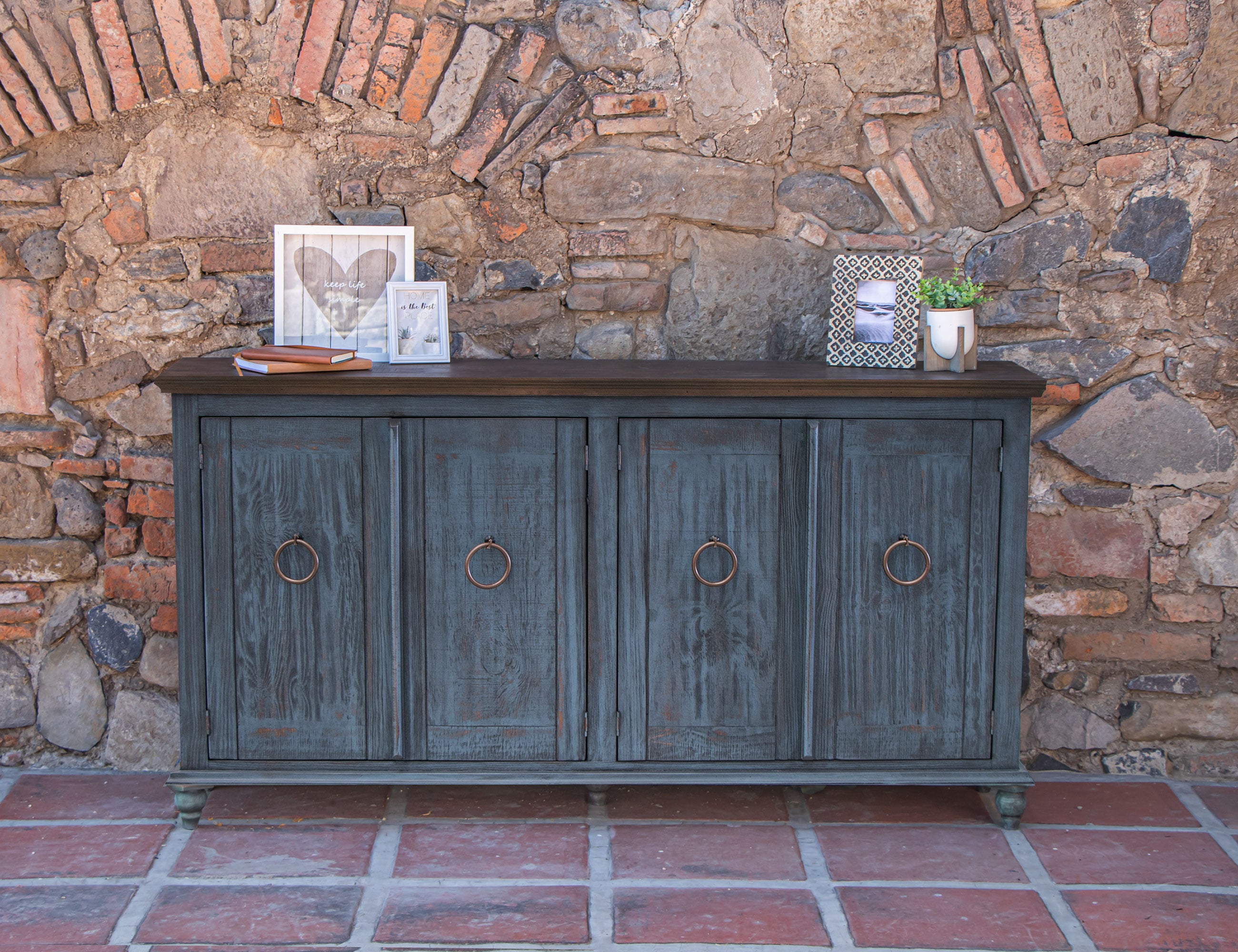 International Furniture Direct Capri 4-Door Console