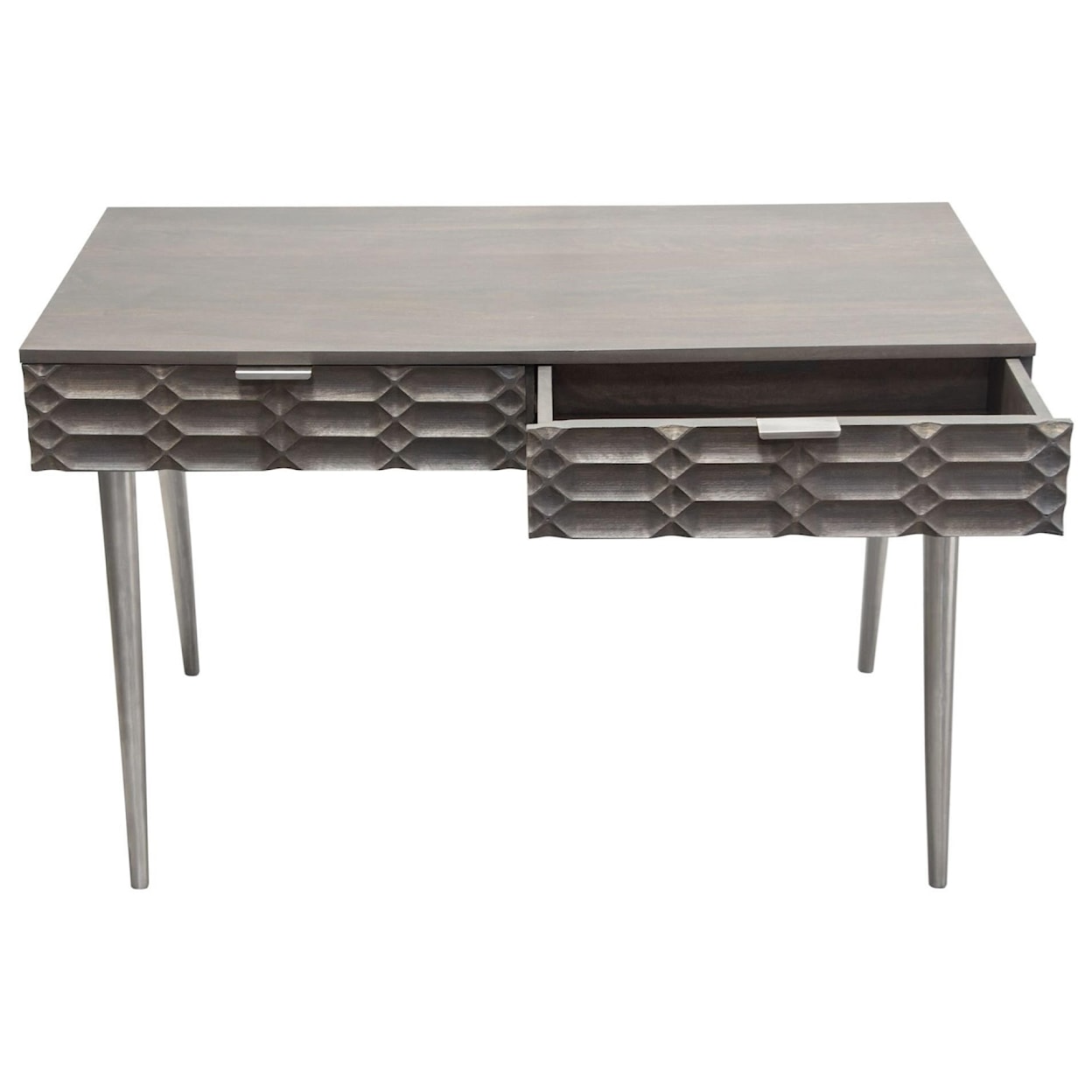 Diamond Sofa Furniture Petra 2-Drawer Writing Desk