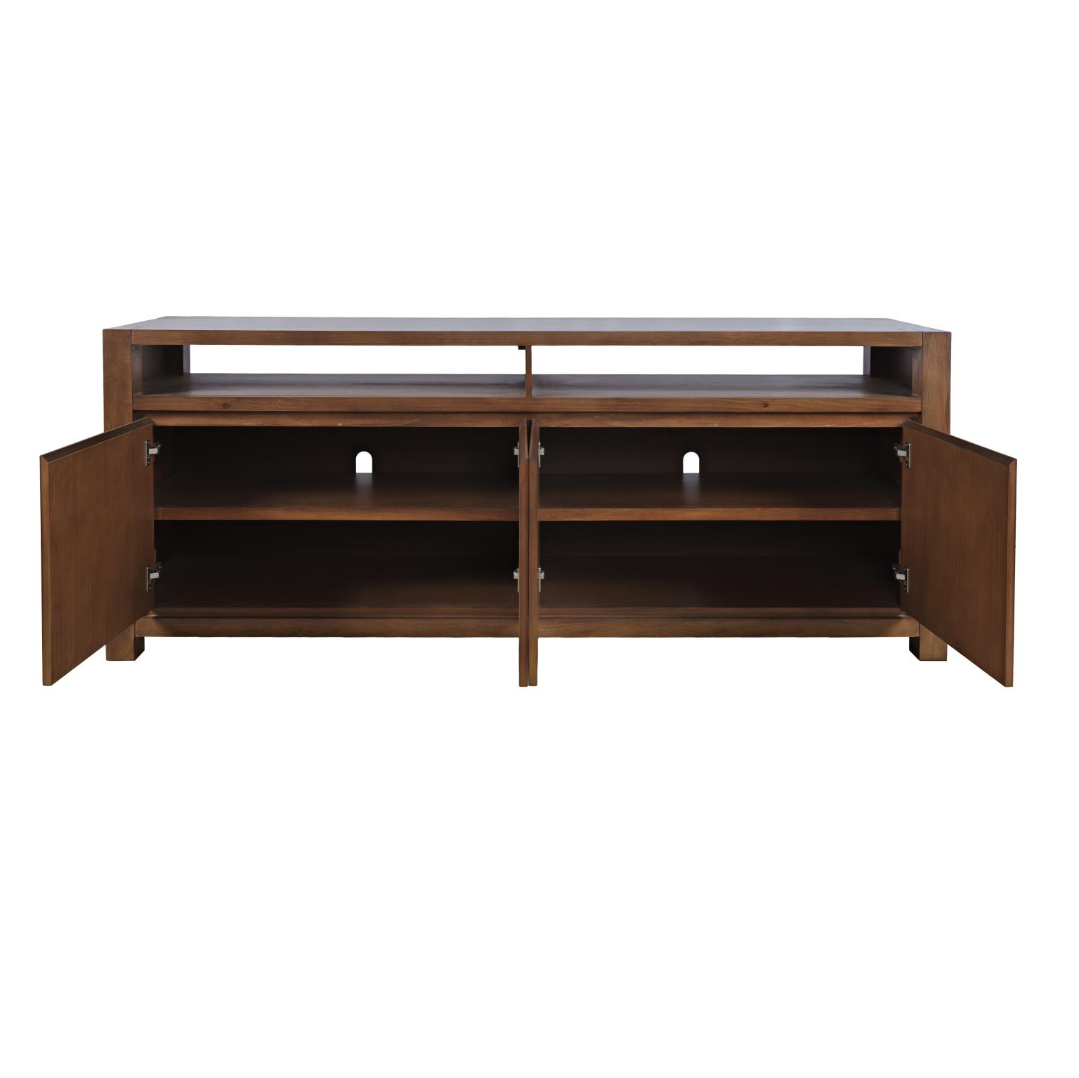 Brownstone Suede 80" Console