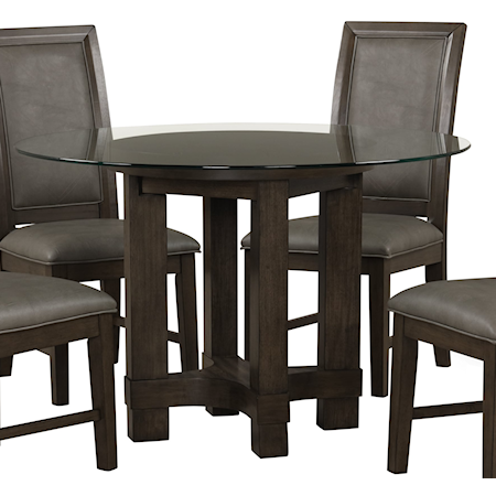 Transitional 52" Round Dining Table