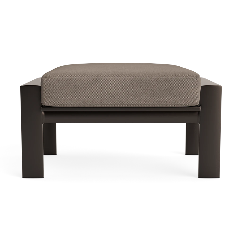 Cushioned Aluminum Chair Ottoman