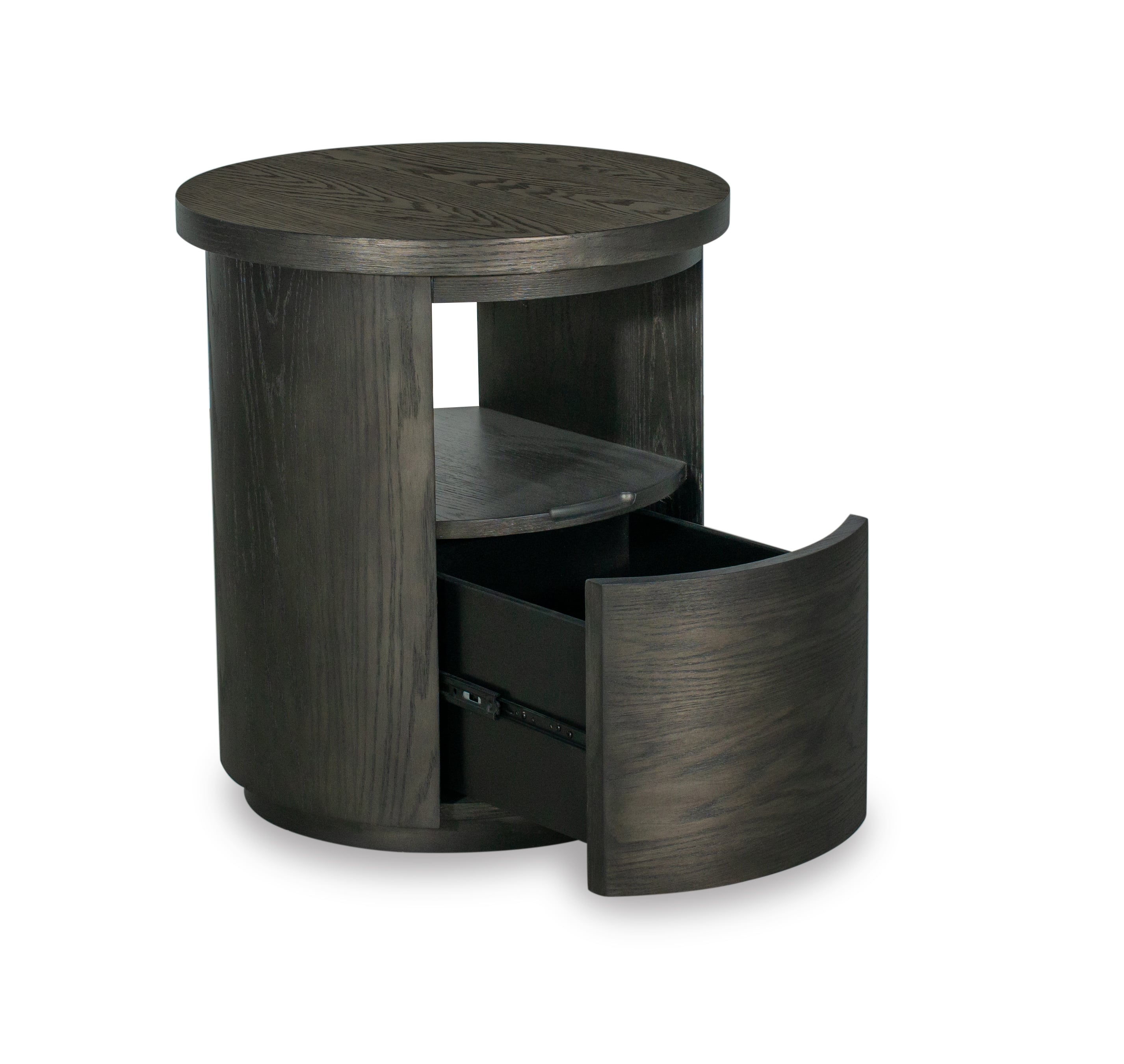 Sharon Elizabeth 1-Drawer Round End Table