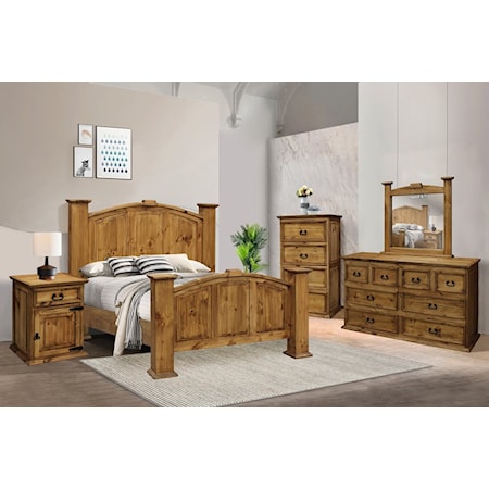 4-Piece King Panel Bedroom Set