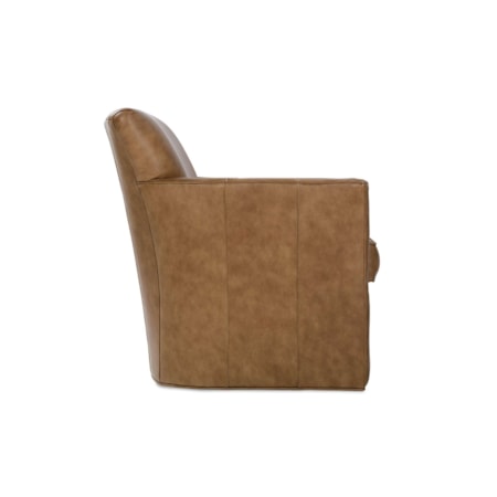 Leather Swivel Glider