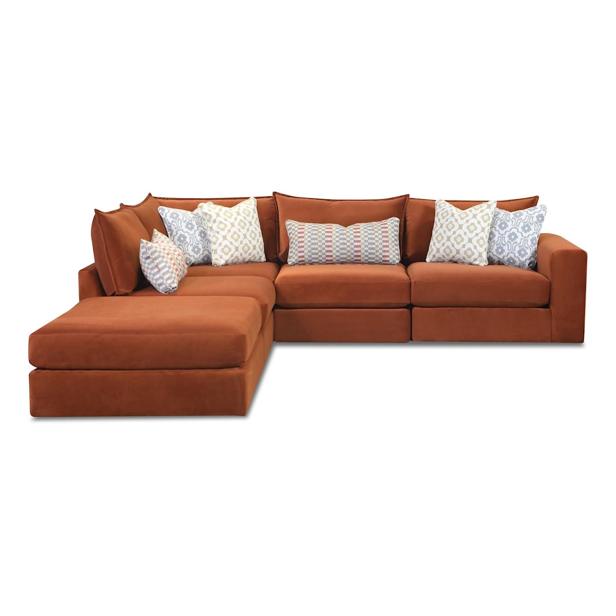 Fusion Furniture 7000 MARQUIS Modular Sectional with Chaise