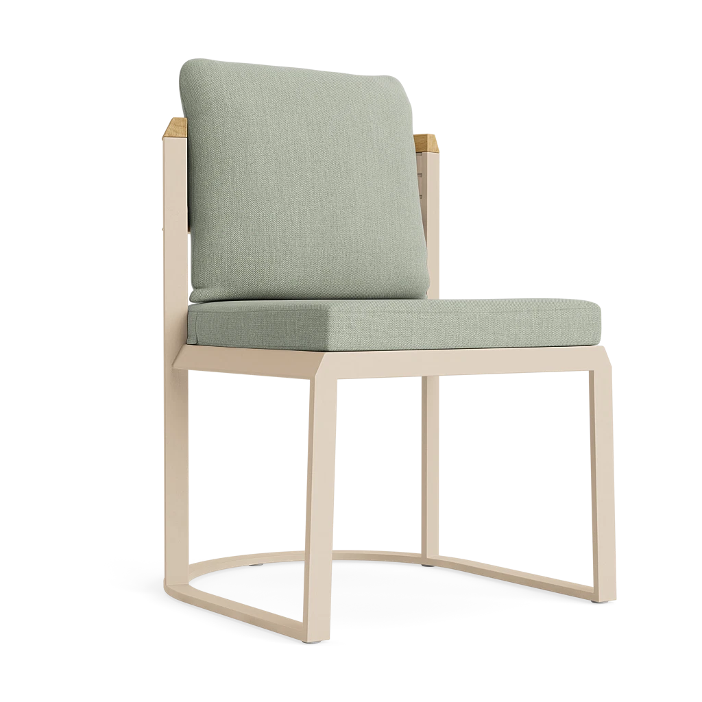 Cushioned Slat-Back Dining Side Chair