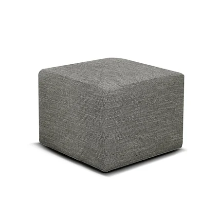 Contemporary Accent Ottoman with Casters