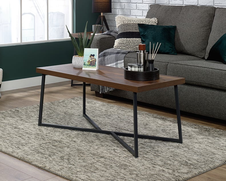 Coffee Table with Metal Base