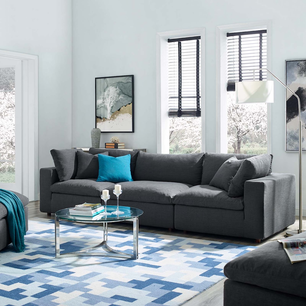 Modway Commix 3 Piece Sectional Sofa Set