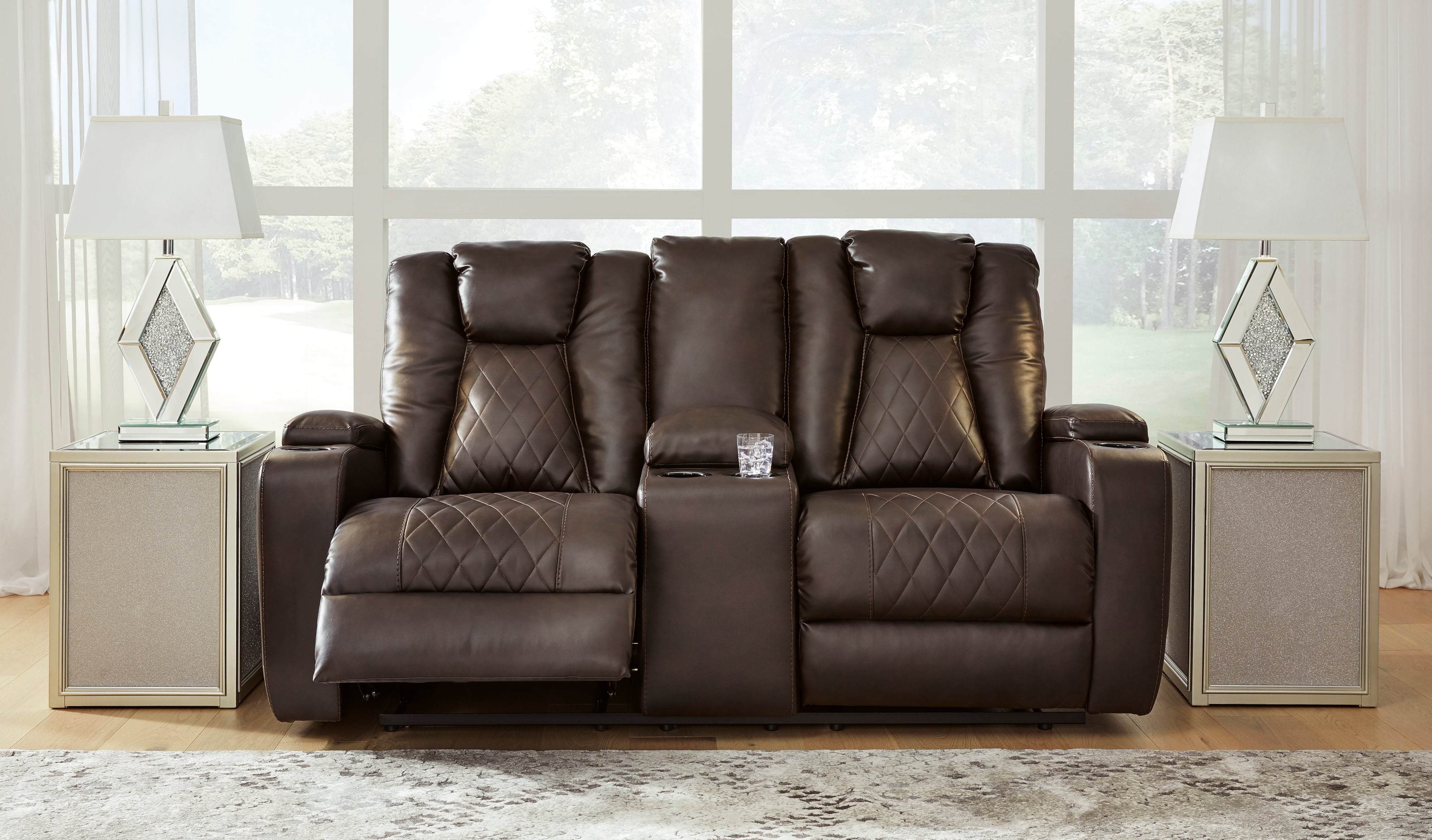 Ashley Signature Design Mancin 2970394 Contemporary Reclining Loveseat