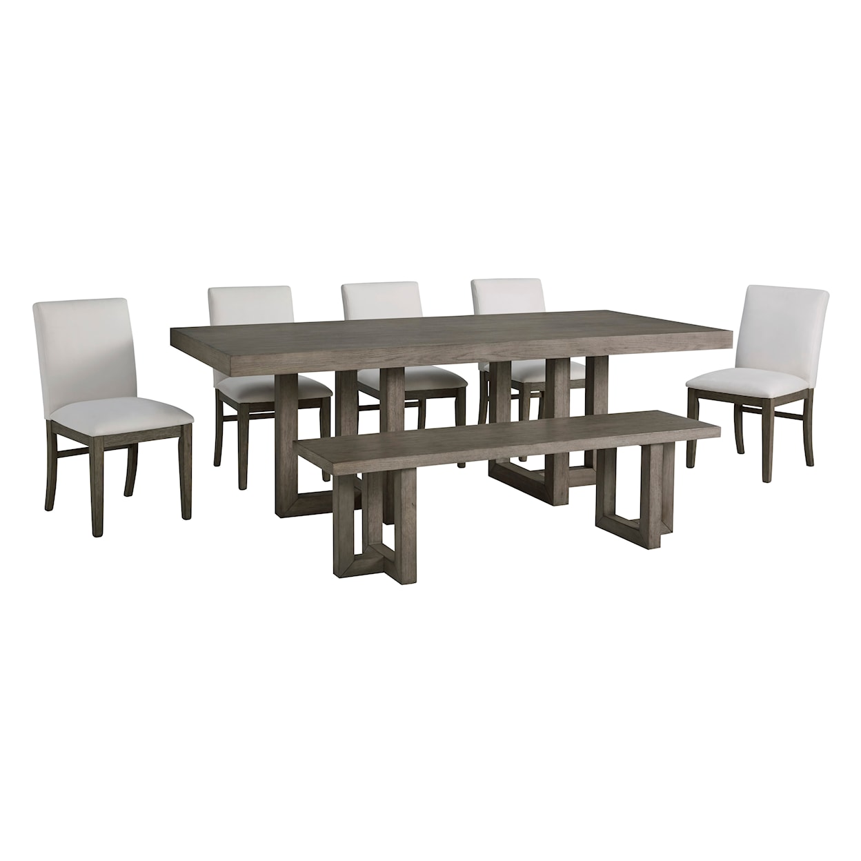 Benchcraft by Ashley Anibecca 7-Piece Dining Set with Bench