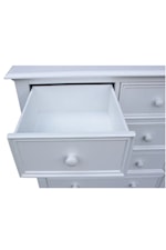 Cottage Creek Furniture St. Croix Farmhouse 6-Drawer Bedroom Chest