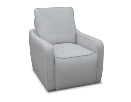 Contemporary Swivel Glider Power Wall Recliner