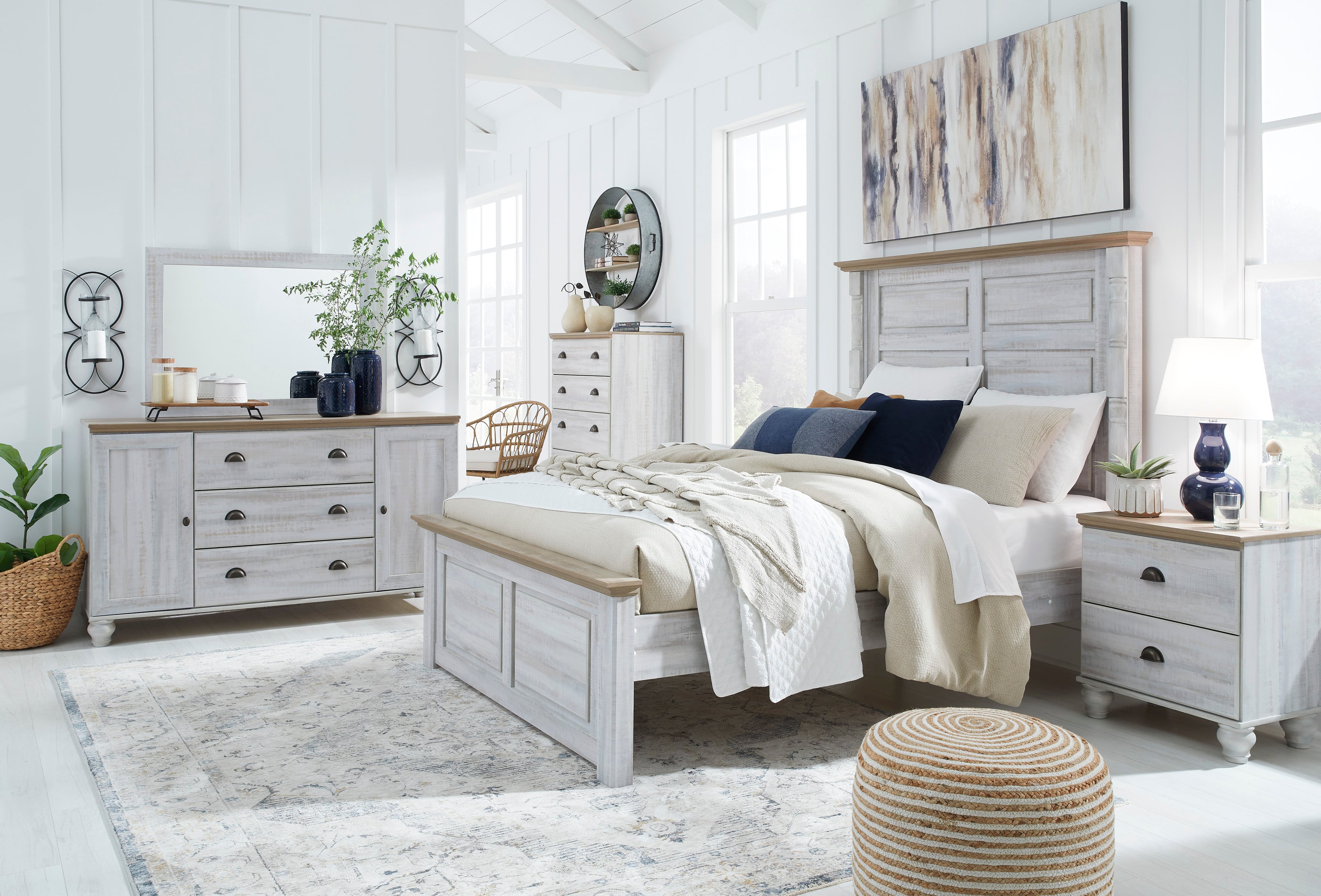 Signature Design by Ashley Haven Bay 7PC Queen Bedroom Set Queen