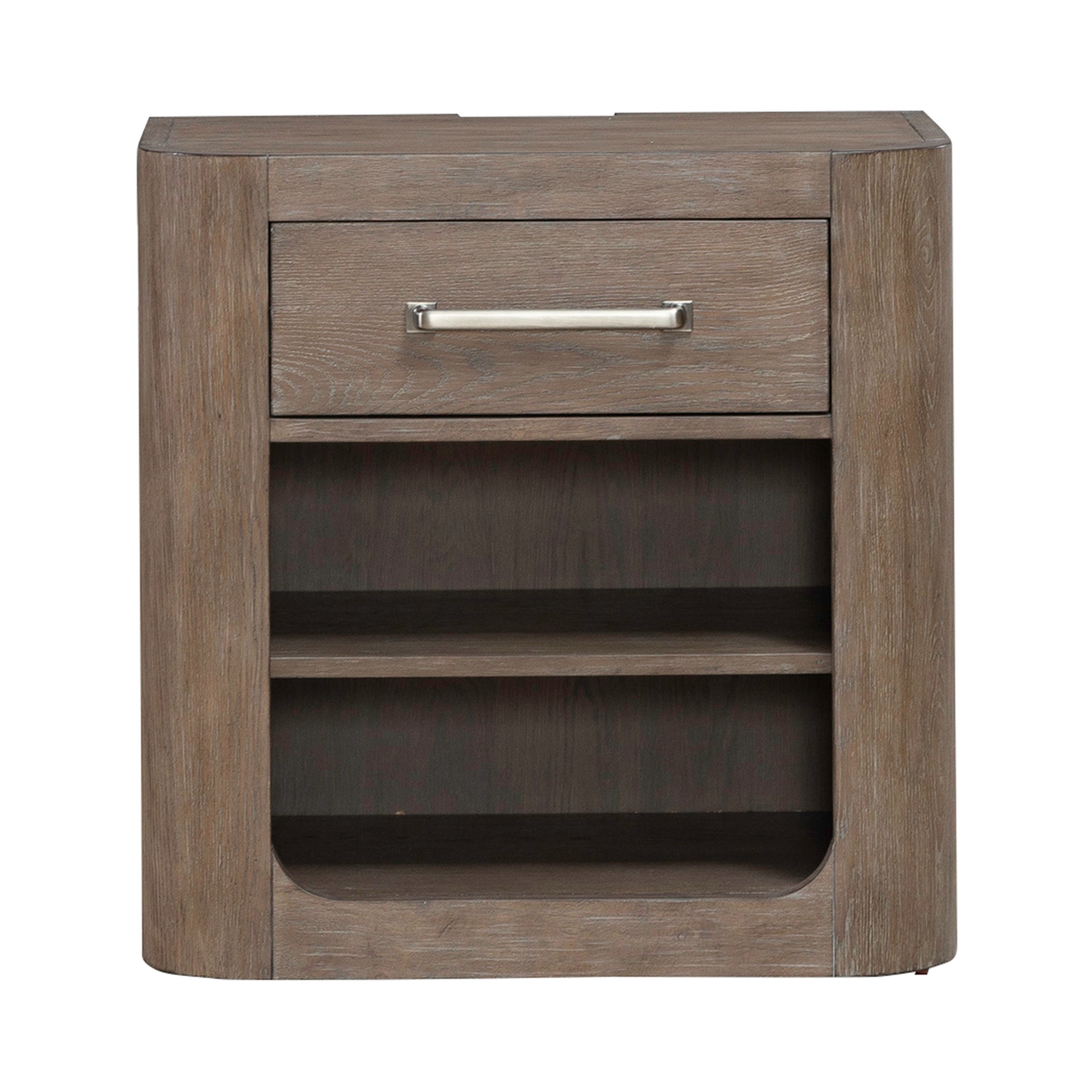 Liberty Furniture South Bend Open Nightstand with Charging Station