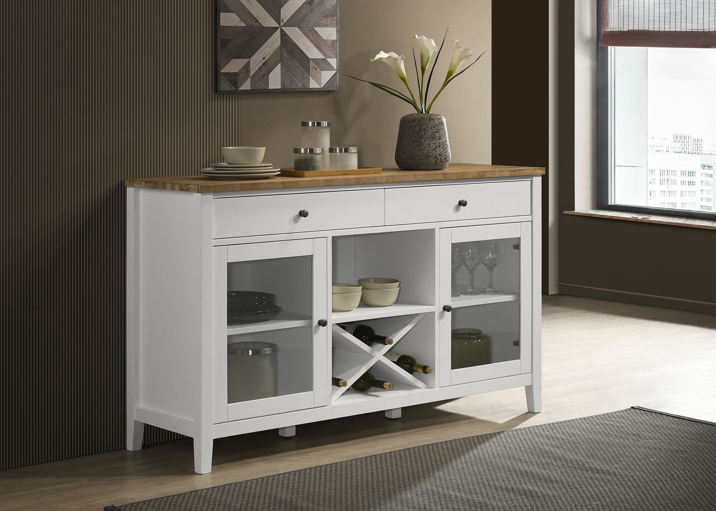 Dining Sideboard Buffet Storage Cabinet