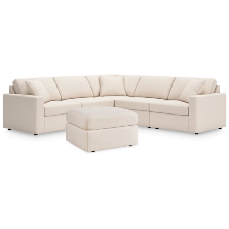 5-Piece Sectional And Ottoman