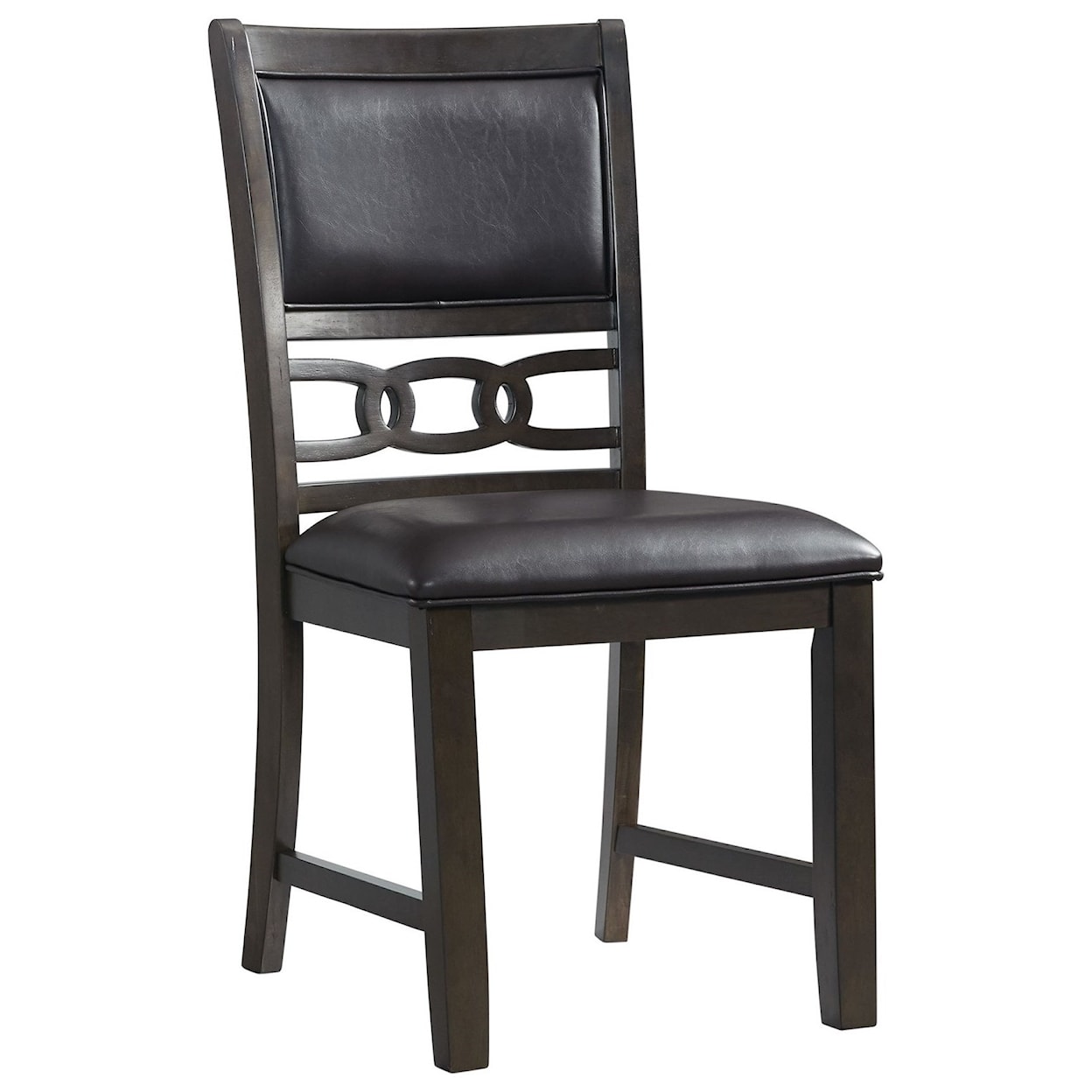 Elements International Amherst Standard Height Faux Leather Side Chair