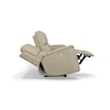 Flexsteel Aarons Power Headrest & Lumbar Reclining Sofa