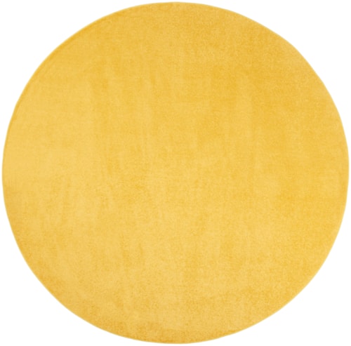8'  Yellow Round Rug