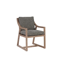 Contemporary Outdoor Dining Arm Chair