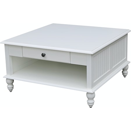 1-Drawer Square Coffee Table