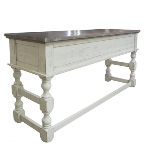 Farmhouse Counter Height Sofa Table