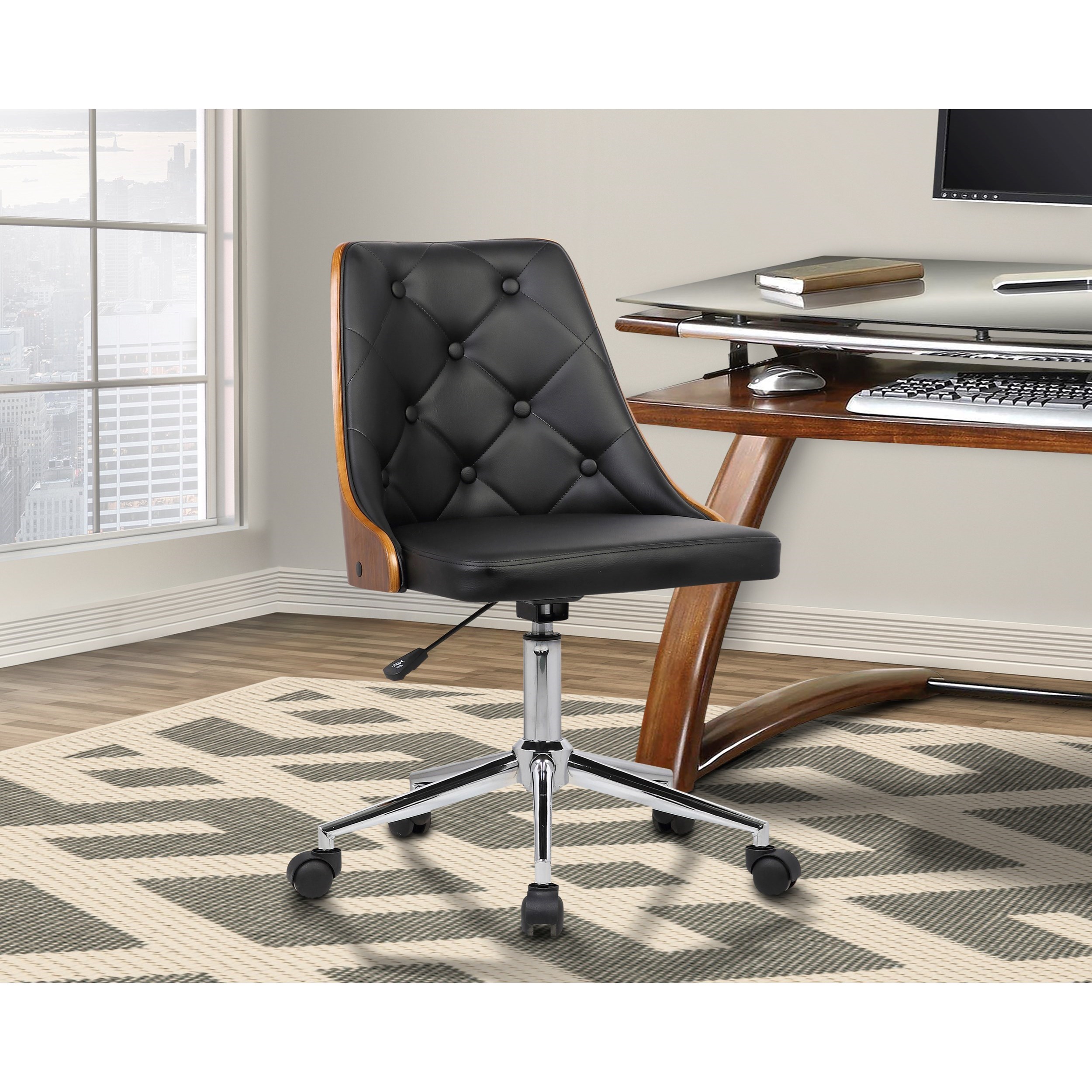 Armen Living Diamond Swivel Office Chair