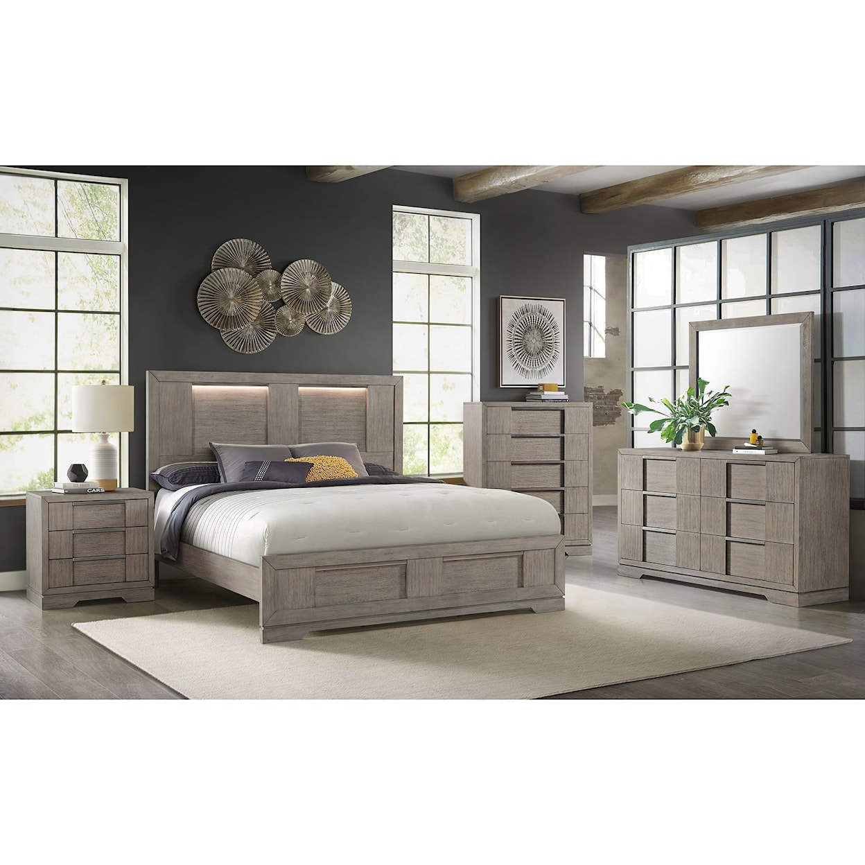 Elements International Kelis 5-Drawer Bedroom Chest