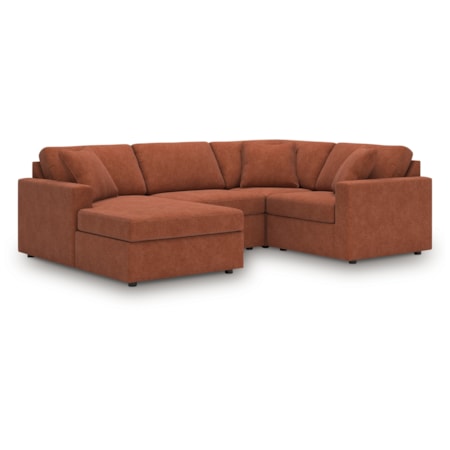 4-Piece Sectional With Chaise