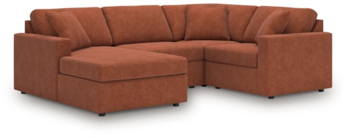 4-Piece Sectional With Chaise
