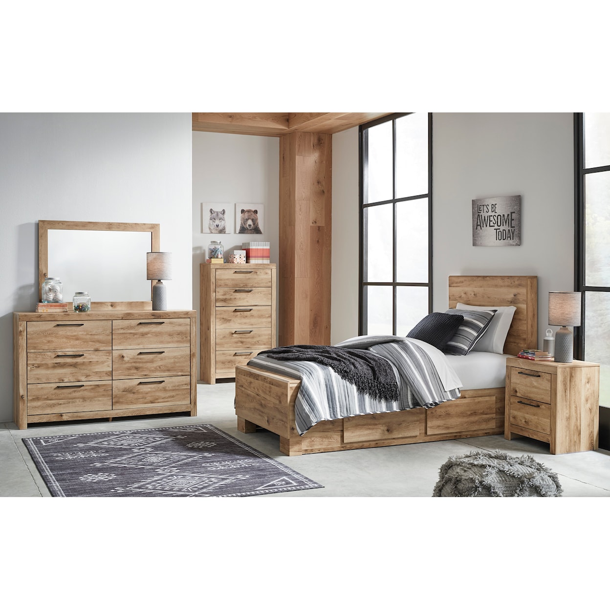 Signature Design by Ashley Furniture Hyanna Twin Bedroom Set