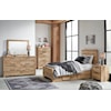 Benchcraft Hyanna Twin Panel Bed with 2 Side Storage