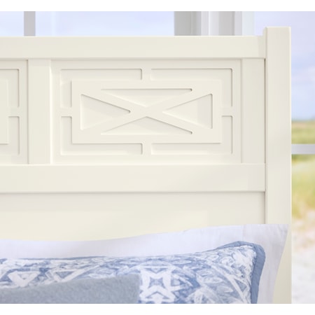 King Fretwork Bed With Storage Footboard