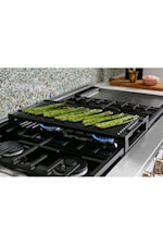 Café Gas Ranges Café™ 48" Smart Dual-Fuel Commercial-Style Range With 6 Burners And Griddle (Natural Gas)