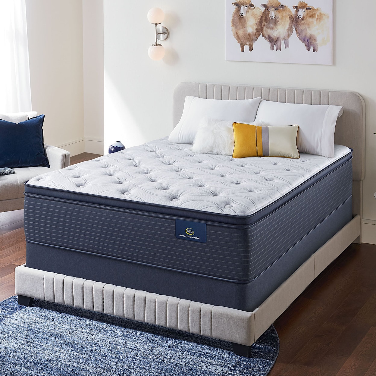 Serta Classic Elite Plush PT Queen Plush Pillow Top Mattress