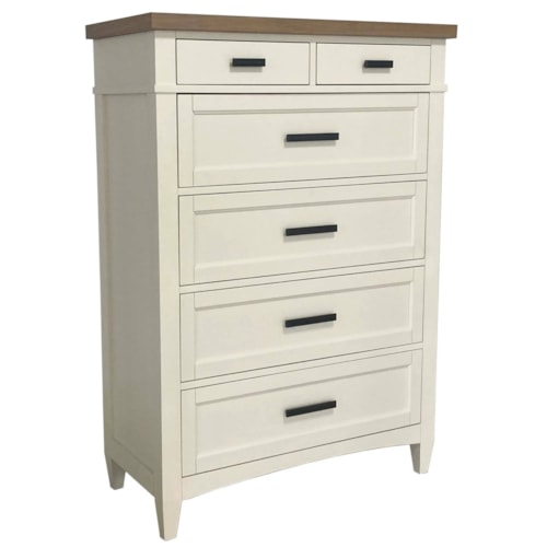 Farmhouse 6-Drawer Bedroom Chest