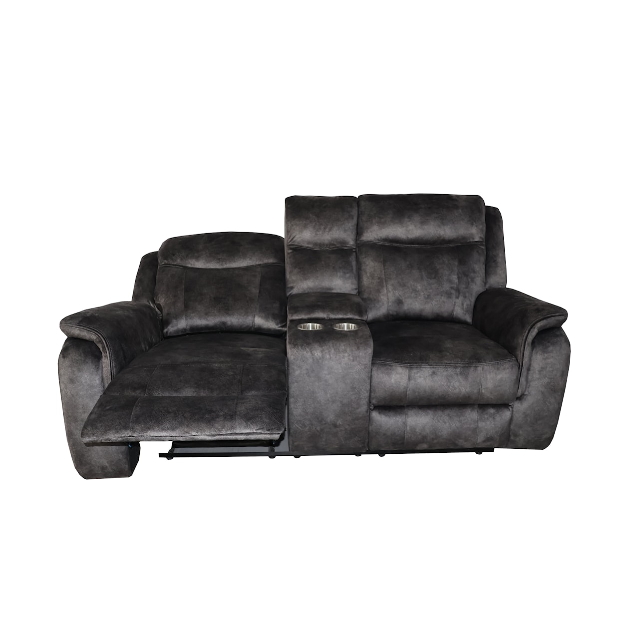 New Classic Furniture Park City Upholstered Dual Reclining Loveseat