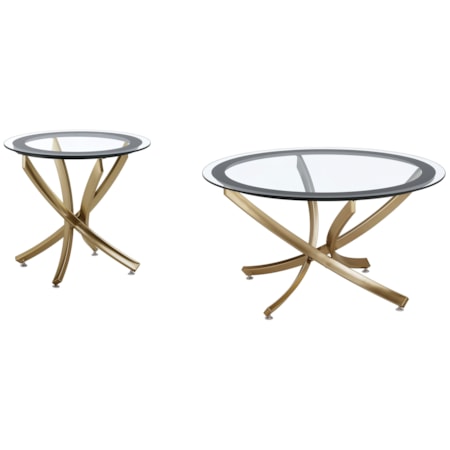 Coffee and End Table Set Rose