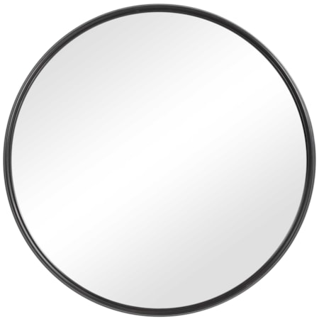 Belham Round Iron Mirror