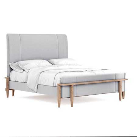 Queen Upholstered Panel Bed