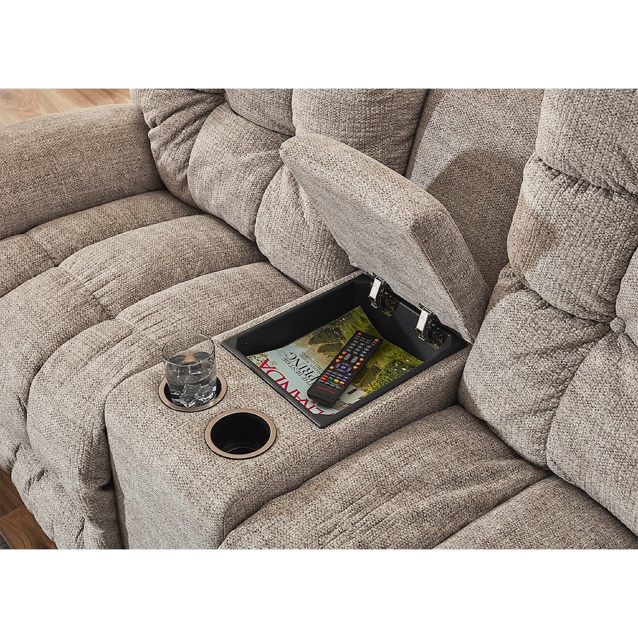 Best Home Furnishings Corey Power Space Saver Console Loveseat