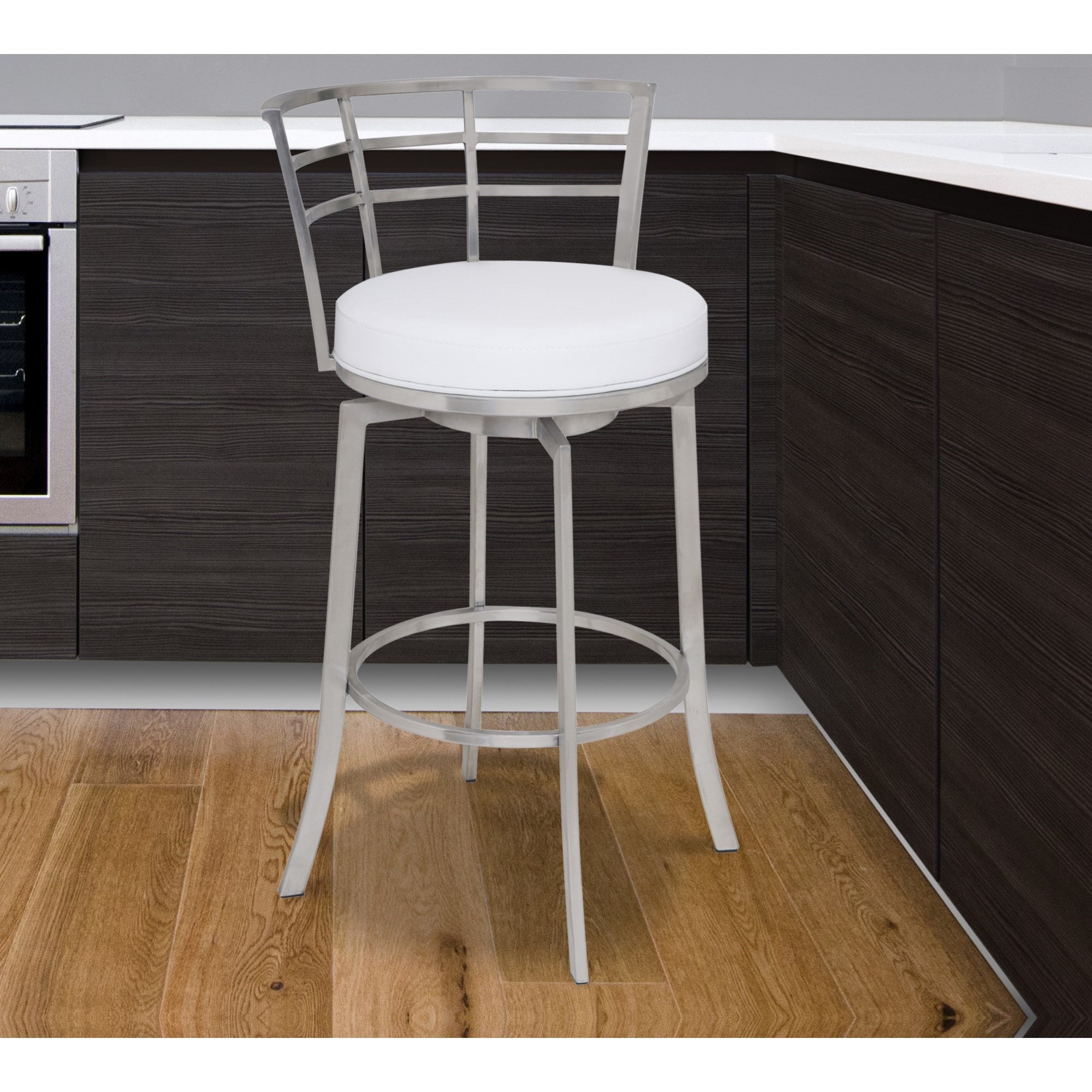 Armen Living Viper 26" Counter Height Swivel Bar Stool