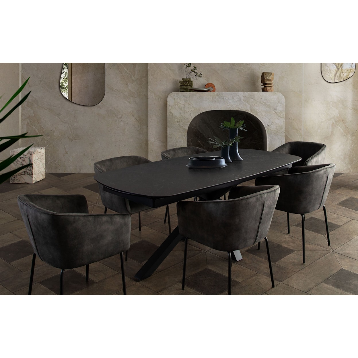 Diamond Sofa Furniture Onyx Dining Table