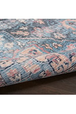 57 Grand By Nicole Curtis Machine Washable Series 1 2'2" X 10' Light Blue Multi Runner Rug